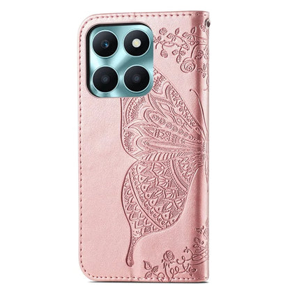 For Honor X6a 4G Case Wallet Leather Phone Cover Butterfly Pattern