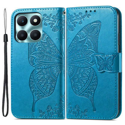 For Honor X6a 4G Case Wallet Leather Phone Cover Butterfly Pattern