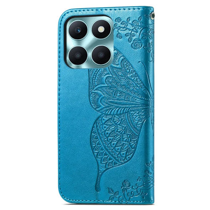 For Honor X6a 4G Case Wallet Leather Phone Cover Butterfly Pattern
