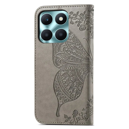 For Honor X6a 4G Case Wallet Leather Phone Cover Butterfly Pattern