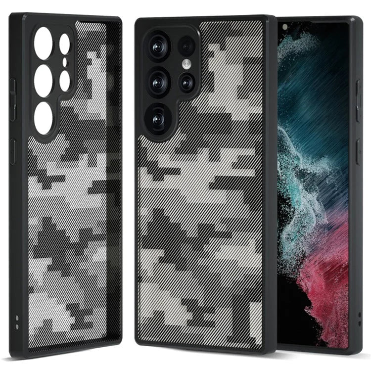 IBMRS For Samsung Galaxy S22 Ultra 5G Phone Case PC + TPU Anti-Fall Cover