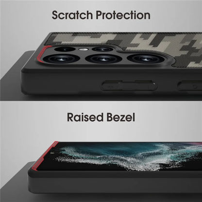 IBMRS For Samsung Galaxy S22 Ultra 5G Phone Case PC + TPU Anti-Fall Cover