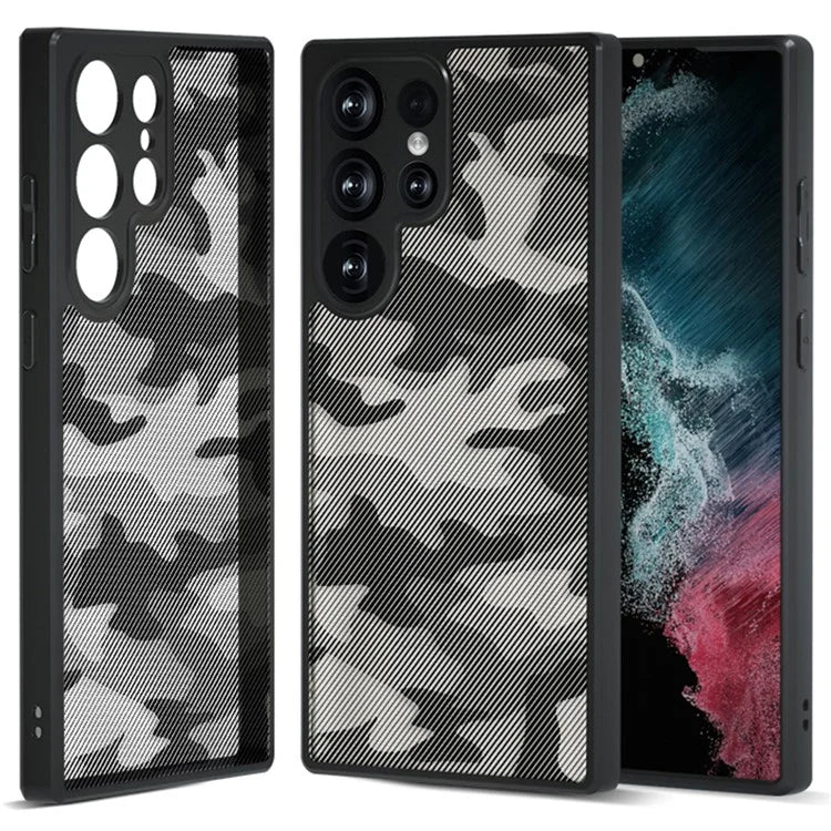 IBMRS For Samsung Galaxy S22 Ultra 5G Phone Case PC + TPU Anti-Fall Cover