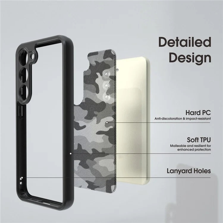 IBMRS For Samsung Galaxy S23+ Phone Case Soft TPU+ Hard PC Back Cover Precise Lens Hole
