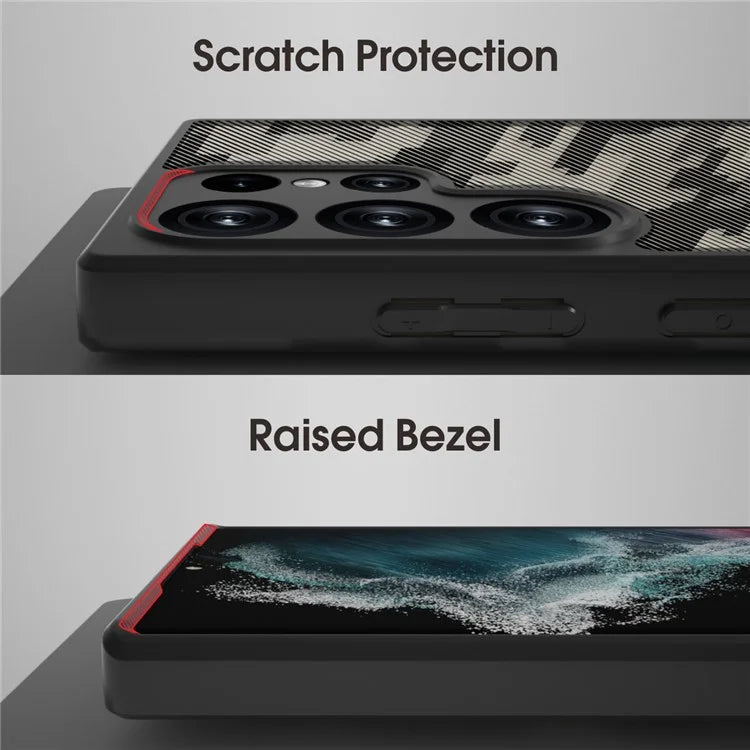 IBMRS For Samsung Galaxy S23 Ultra Case PC+TPU Phone Cover Lens Protection