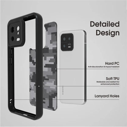 IBMRS Cell Phone Shell for Xiaomi 13 Cases Anti-Scratch TPU+PC Phone Cover