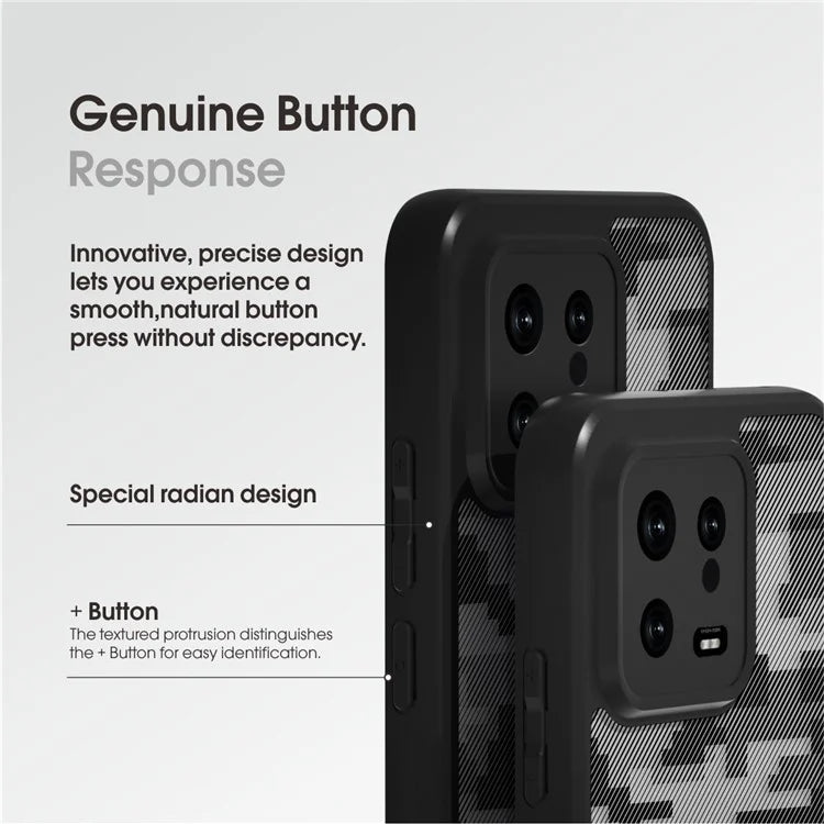 IBMRS Cell Phone Shell for Xiaomi 13 Cases Anti-Scratch TPU+PC Phone Cover