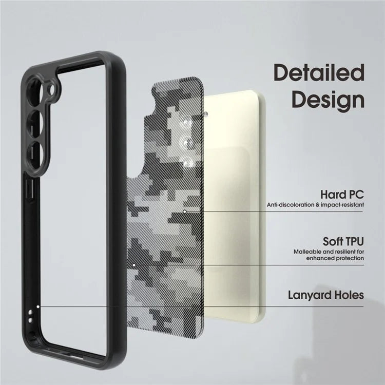 IBMRS For Samsung Galaxy S23 Case Hybrid PC+TPU Phone Cover Precise Camera Cutouts