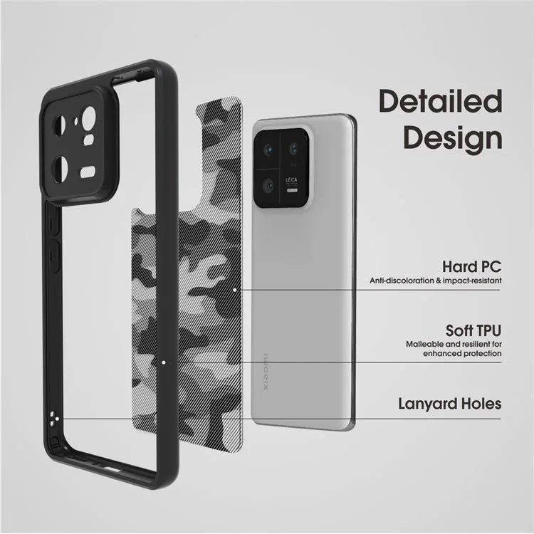 IBMRS Phone Cover for Xiaomi 13 Pro 5G Cases Anti-Scratch TPU+PC Phone Shell