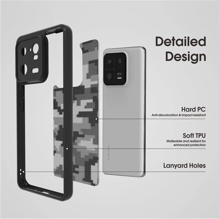 IBMRS Phone Cover for Xiaomi 13 Pro 5G Cases Anti-Scratch TPU+PC Phone Shell