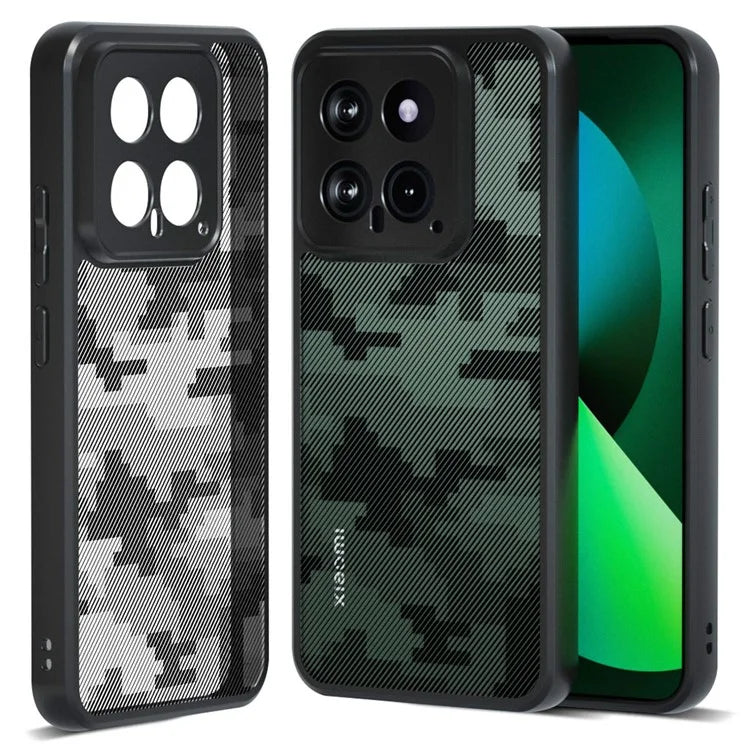 IBMRS Slim-Fit Phone Shell for Xiaomi 14 Cases Anti-Scratch TPU+PC Cell Phone Cover