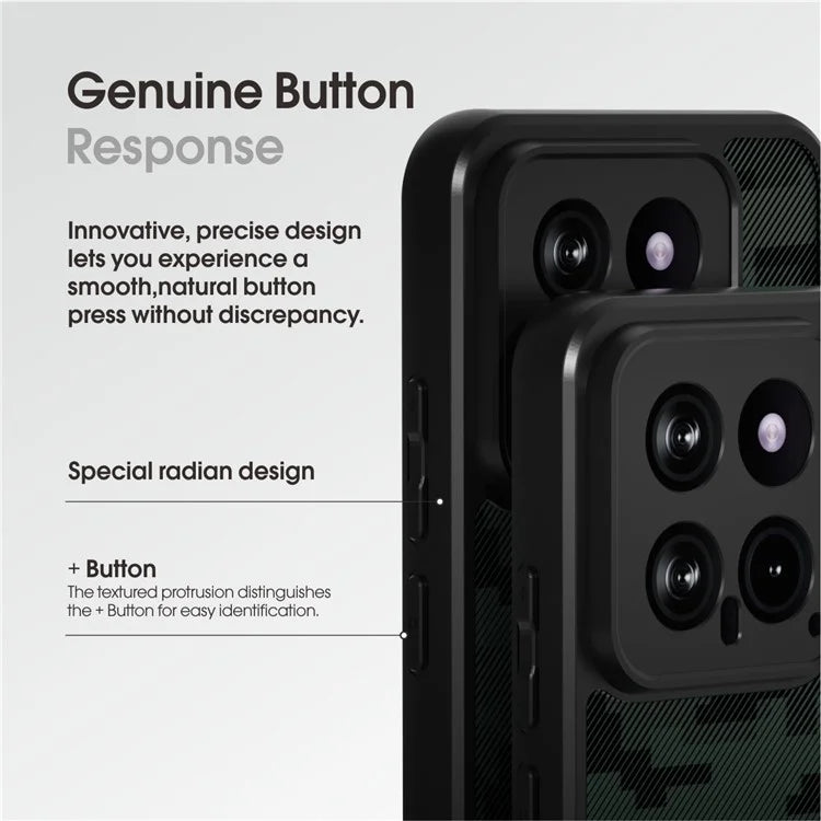 IBMRS Slim-Fit Phone Shell for Xiaomi 14 Cases Anti-Scratch TPU+PC Cell Phone Cover