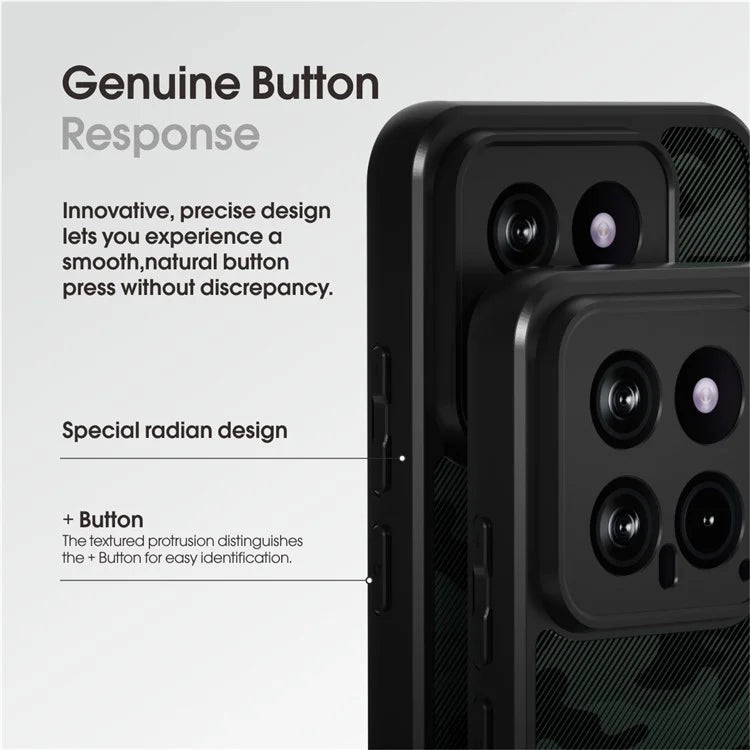 IBMRS Slim-Fit Phone Shell for Xiaomi 14 Cases Anti-Scratch TPU+PC Cell Phone Cover