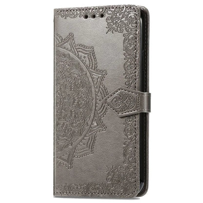 For Samsung Galaxy A05s 4G Magnetic Phone Case Embossed Mandala Pattern Cover