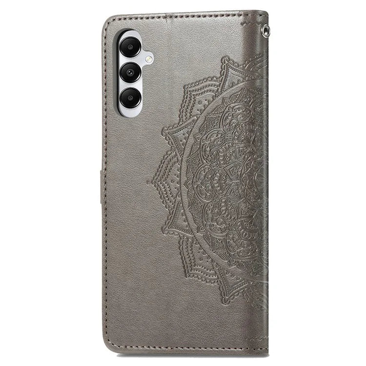 For Samsung Galaxy A05s 4G Magnetic Phone Case Embossed Mandala Pattern Cover