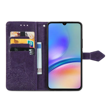 For Samsung Galaxy A05s 4G Magnetic Phone Case Embossed Mandala Pattern Cover
