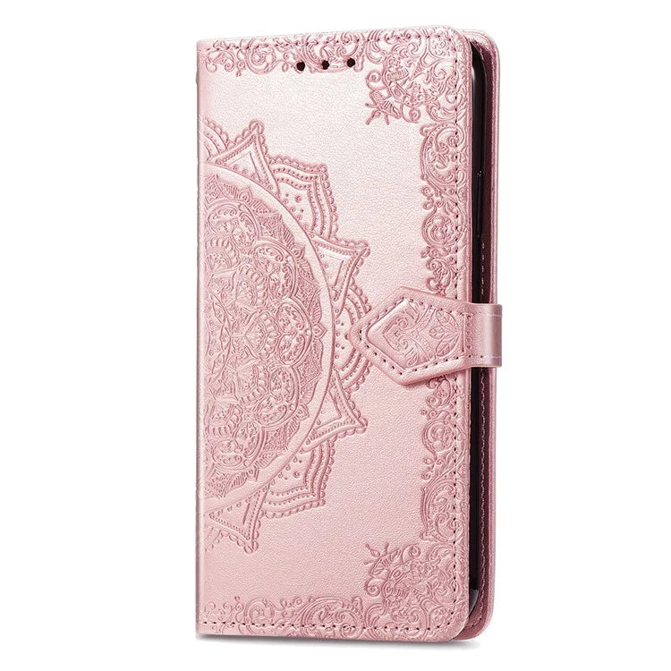For Samsung Galaxy A05s 4G Magnetic Phone Case Embossed Mandala Pattern Cover