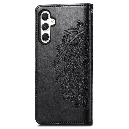 For Samsung Galaxy A25 5G (Global) (161.0 x 76.5 x 8.3mm) Cell Phone Case Embossed Mandala Floral Cover