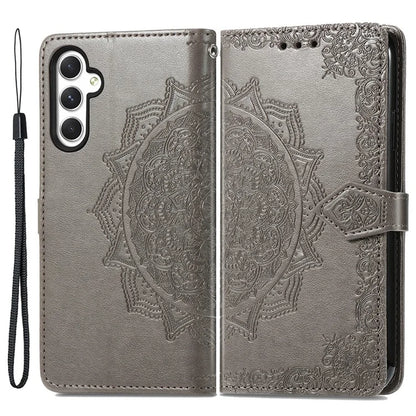 For Samsung Galaxy A25 5G (Global) (161.0 x 76.5 x 8.3mm) Cell Phone Case Embossed Mandala Floral Cover