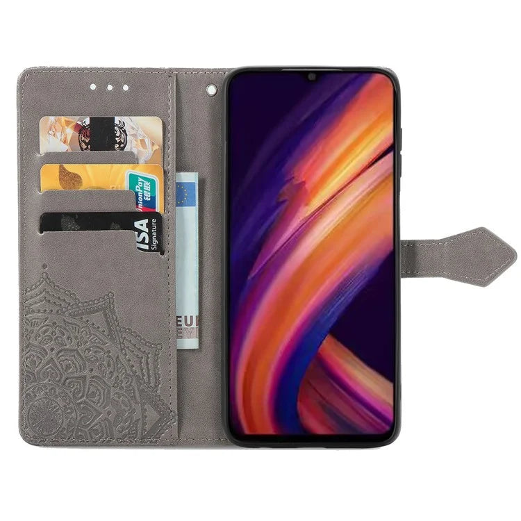 For Samsung Galaxy A25 5G (Global) (161.0 x 76.5 x 8.3mm) Cell Phone Case Embossed Mandala Floral Cover