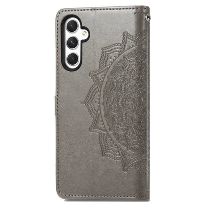For Samsung Galaxy A25 5G (Global) (161.0 x 76.5 x 8.3mm) Cell Phone Case Embossed Mandala Floral Cover
