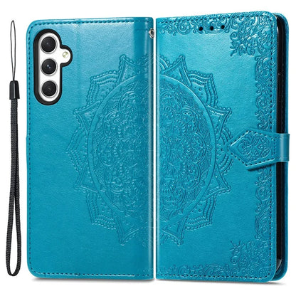 For Samsung Galaxy A25 5G (Global) (161.0 x 76.5 x 8.3mm) Cell Phone Case Embossed Mandala Floral Cover