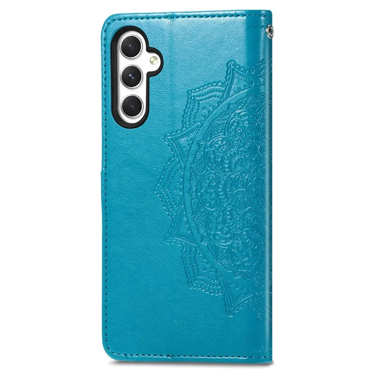 For Samsung Galaxy A25 5G (Global) (161.0 x 76.5 x 8.3mm) Cell Phone Case Embossed Mandala Floral Cover