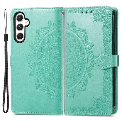 For Samsung Galaxy A25 5G (Global) (161.0 x 76.5 x 8.3mm) Cell Phone Case Embossed Mandala Floral Cover