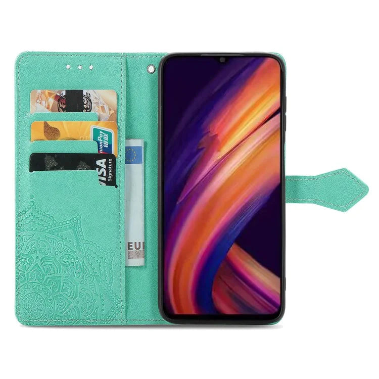 For Samsung Galaxy A25 5G (Global) (161.0 x 76.5 x 8.3mm) Cell Phone Case Embossed Mandala Floral Cover