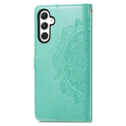 For Samsung Galaxy A25 5G (Global) (161.0 x 76.5 x 8.3mm) Cell Phone Case Embossed Mandala Floral Cover