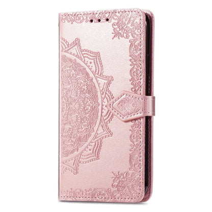 For Samsung Galaxy A25 5G (Global) (161.0 x 76.5 x 8.3mm) Cell Phone Case Embossed Mandala Floral Cover