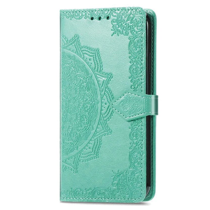 For Samsung Galaxy S24 Ultra Case Wallet Leather Cover Embossed Mandala Pattern