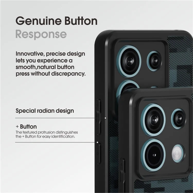IBMRS For Xiaomi Redmi Note 13 Pro 5G / Poco X6 5G Case TPU+PC Anti-Scratch Phone Cover