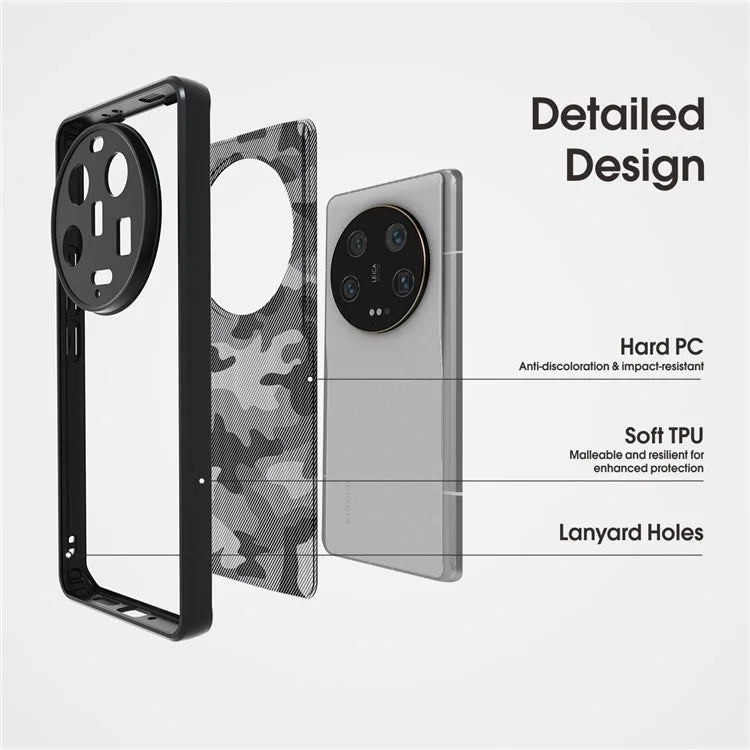 IBMRS For Xiaomi 14 Ultra Dustproof Mobile Phone Case Precise Cutout TPU+PC Cover