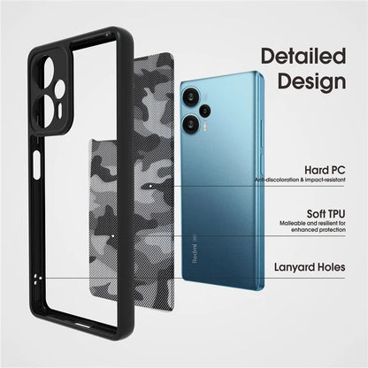 IBMRS For Xiaomi Redmi Note 12 Turbo / Poco F5 5G Cell Phone Case TPU+PC Back Shell