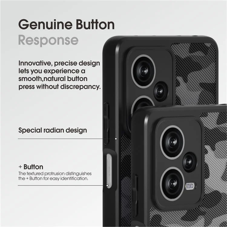 IBMRS For Xiaomi Redmi Note 12 Pro+ 5G Cell Phone Case TPU+PC Anti-drop Shell