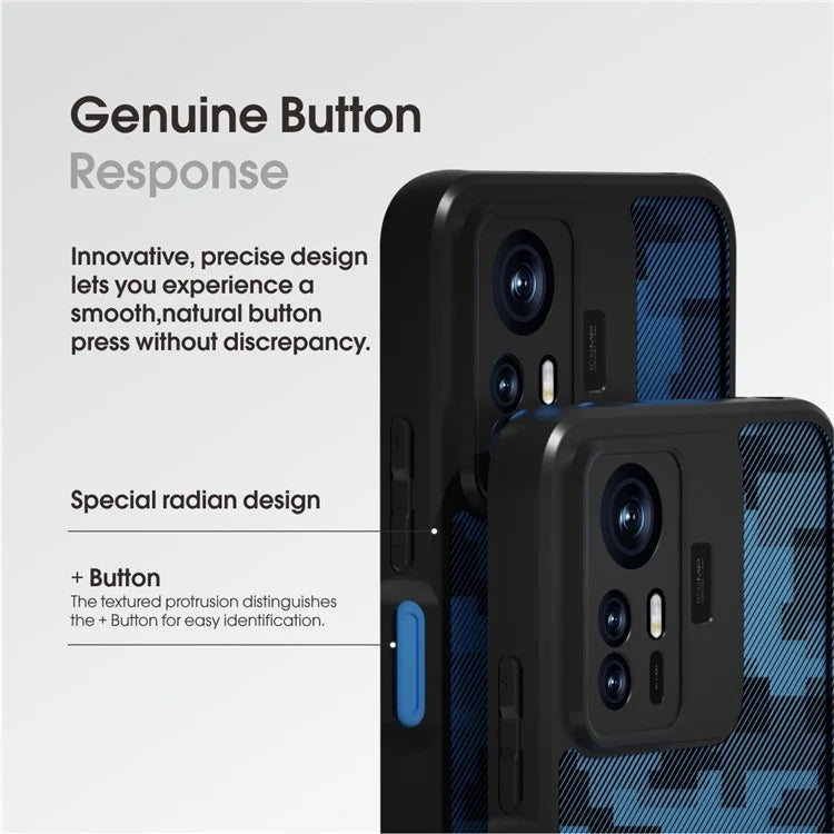 IBMRS For Xiaomi Redmi Note 12S 4G Cover Shock-absorbing TPU+PC Cell Phone Case