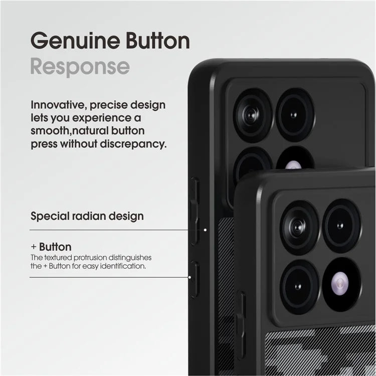 IBMRS Phone Shell for Xiaomi Redmi K70E 5G / Poco X6 Pro 5G Cases Anti-Scratch TPU+PC Phone Cover