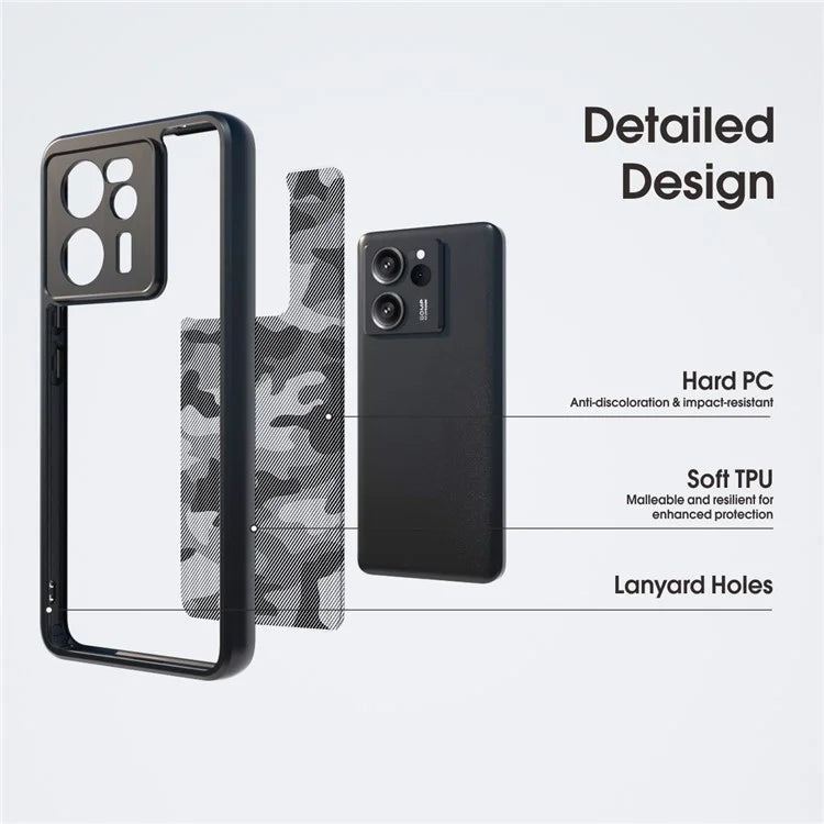 IBMRS Phone Cover for Xiaomi 13T Pro / 13T / Redmi K60 Ultra Cases Ultra-Thin TPU+PC Shell