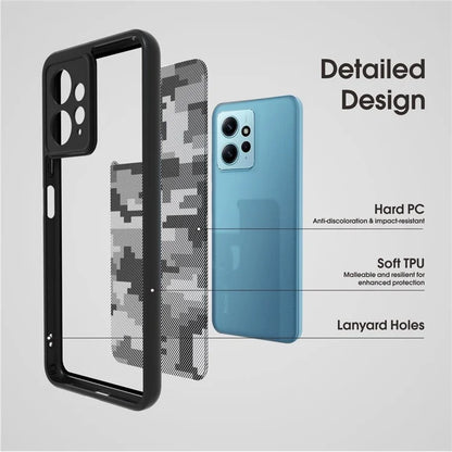 IBMRS For Xiaomi Redmi Note 12 4G Cases TPU+PC Shell Anti-Scratch Cell Phone Cover