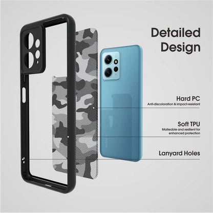 IBMRS For Xiaomi Redmi Note 12 4G Cases TPU+PC Shell Anti-Scratch Cell Phone Cover