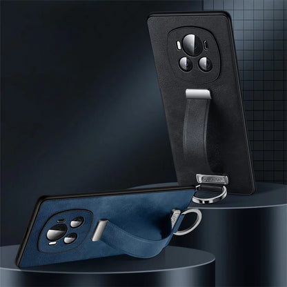 SULADA Fashion Series for Honor Magic6 5G Kickstand Phone Case Retractable Hand Strap