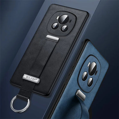 SULADA Fashion Series for Honor Magic6 5G Kickstand Phone Case Retractable Hand Strap