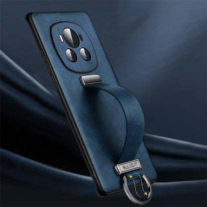 SULADA Fashion Series for Honor Magic6 5G Kickstand Phone Case Retractable Hand Strap