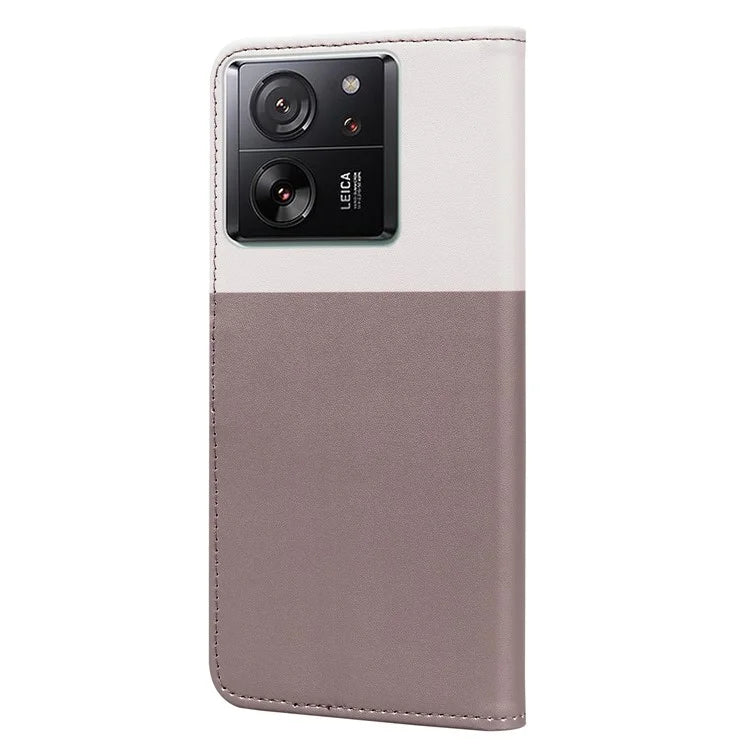 Cartoon Pet Series for Xiaomi 13T / 13T Pro Case Wallet Splicing Leather Cover
