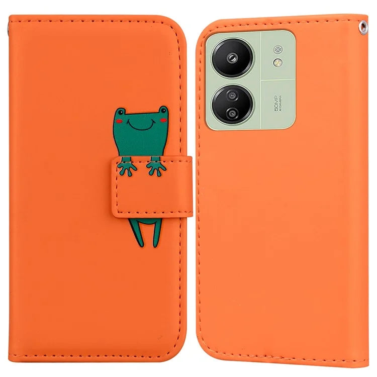 For Xiaomi Redmi 13C 4G / Poco C65 4G Case Cartoon Pattern Wallet Leather Phone Cover