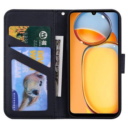 For Xiaomi Redmi 13C 4G / Poco C65 4G Case Cartoon Pattern Wallet Leather Phone Cover