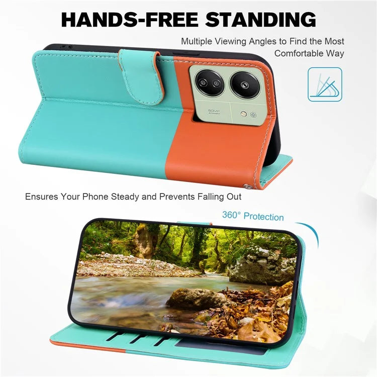 Cartoon Pet Series for Xiaomi Redmi 13C 4G / Poco C65 4G Case Leather Phone Wallet Cover