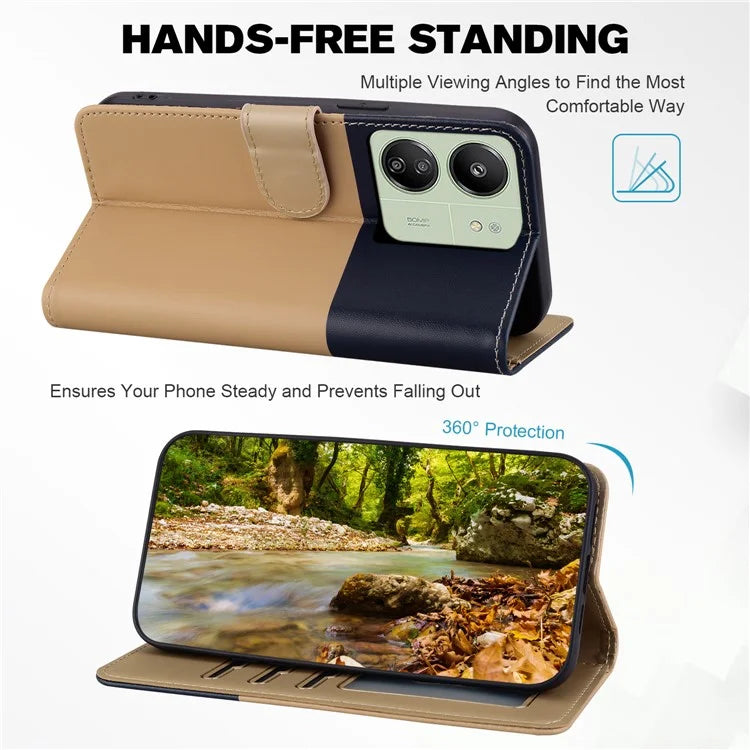 Cartoon Pet Series for Xiaomi Redmi 13C 4G / Poco C65 4G Case Leather Phone Wallet Cover