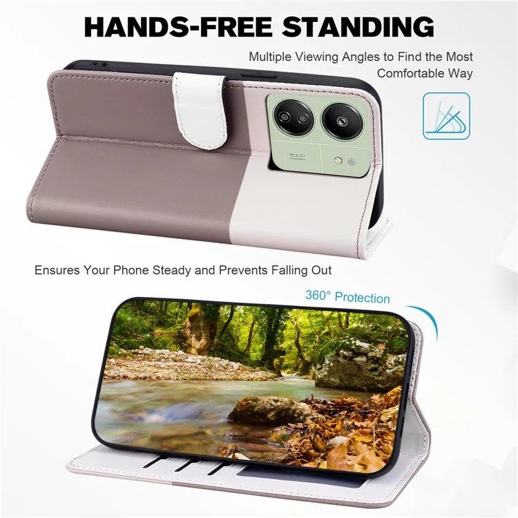 Cartoon Pet Series for Xiaomi Redmi 13C 4G / Poco C65 4G Case Leather Phone Wallet Cover